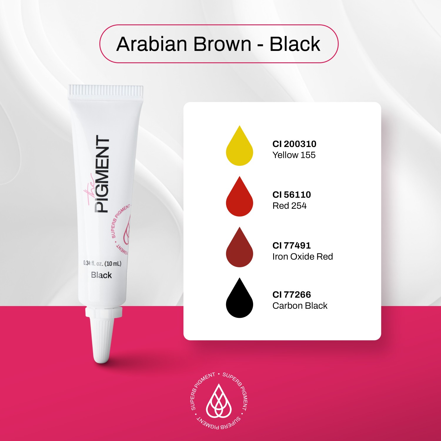 THE PIGMENT მიკრობლეიდინგის პიგმენტი Arabian Brown 10 მლ.